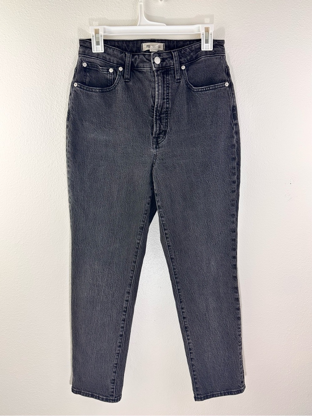 Madewell Curvy Perfect Vintage Jean 28 Black Wash High Rise